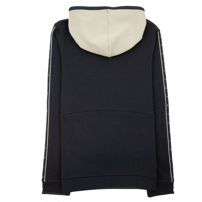 Hugo Boss Saggy 1 Arm Stripe Logo Zip Up Hoodie Black 001