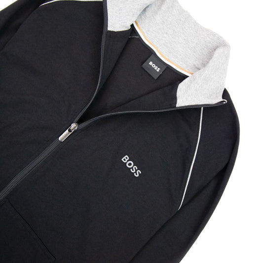 Hugo Boss Mix&amp;match Logo Zip Funnel Neck Black 001