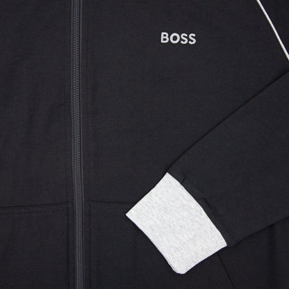 Hugo Boss Mix&amp;match Logo Zip Funnel Neck Black 001