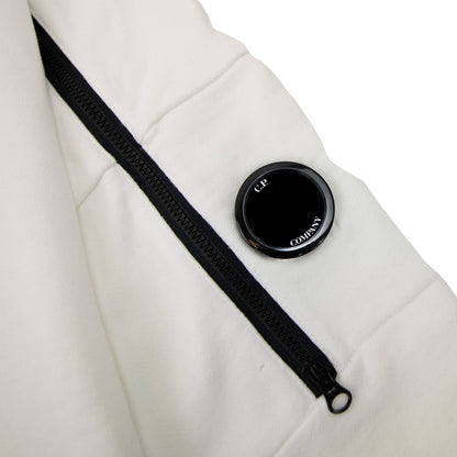 Cp Company Asymmetric Zip Sweatshirt White 112