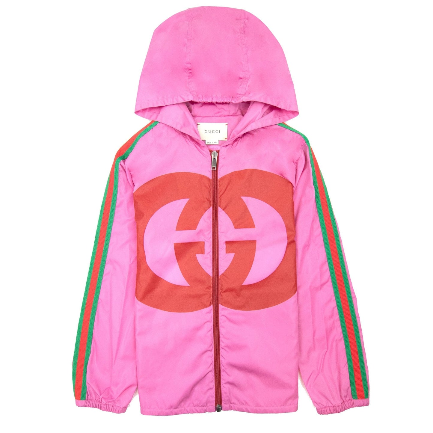 Gucci Junior Gg Interlocking Nylon Jacket Pink