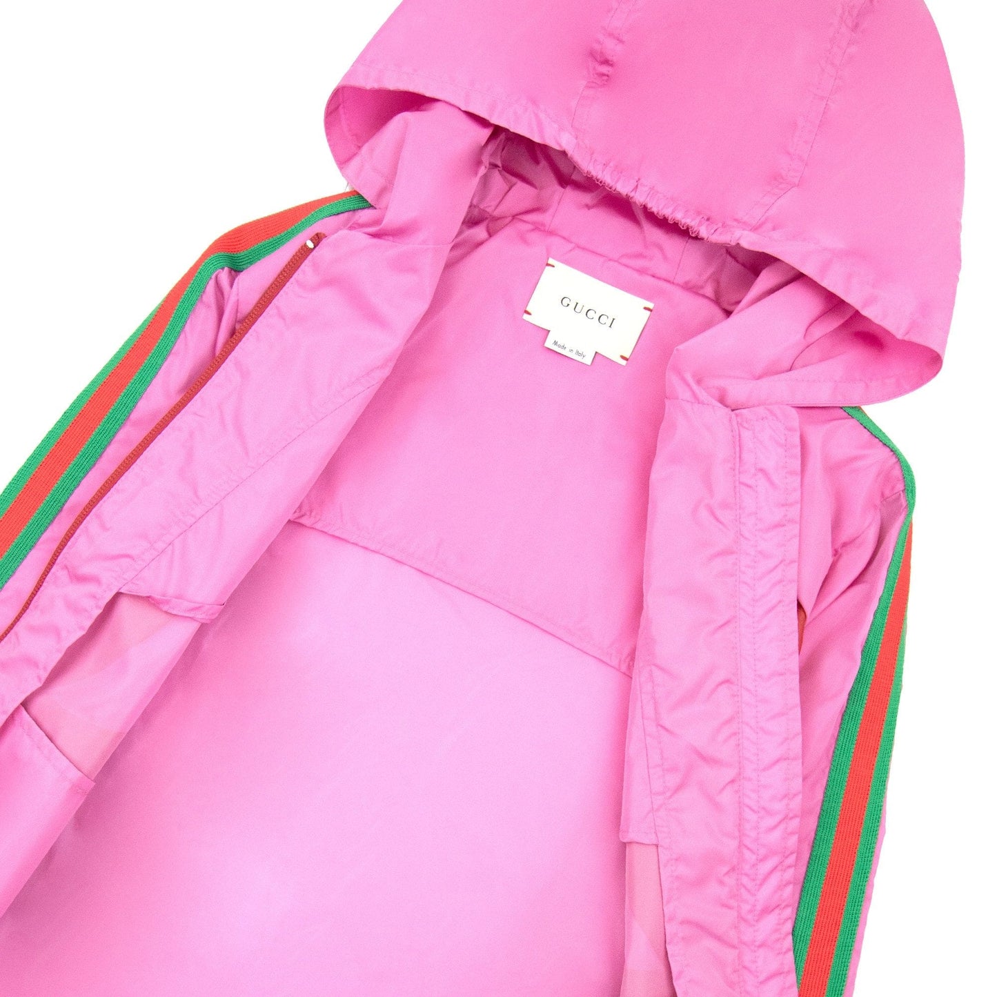 Gucci Junior Gg Interlocking Nylon Jacket Pink