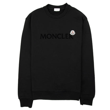 Moncler Logo Patch Sweatshirt Black 999
