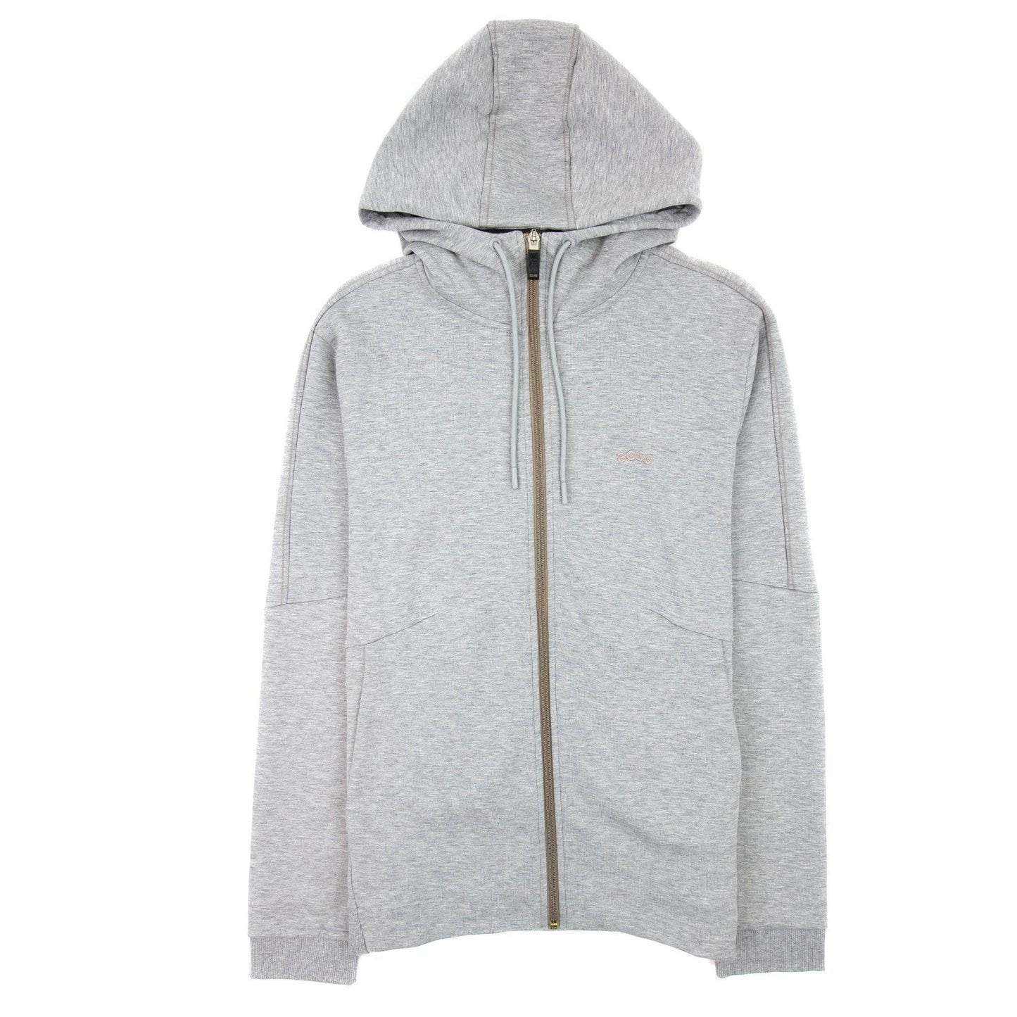 Hugo Boss Saggy 2 Grid Artwork Zip Up Hoody Gray 059