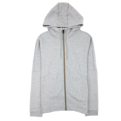 Hugo Boss Saggy 2 Grid Artwork Zip Up Hoody Gray 059
