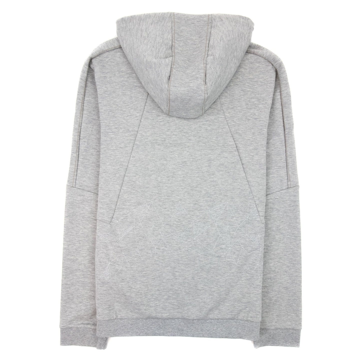 Hugo Boss Saggy 2 Grid Artwork Zip Up Hoody Gray 059