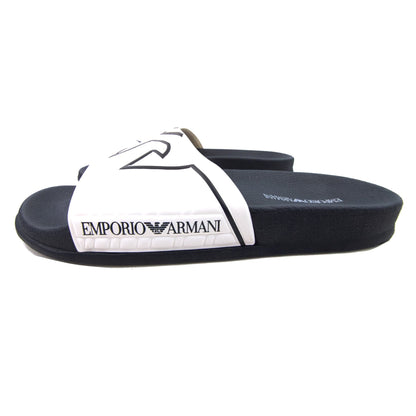 Emporio Armani Band Print Eagle Logo Slider Black/white
