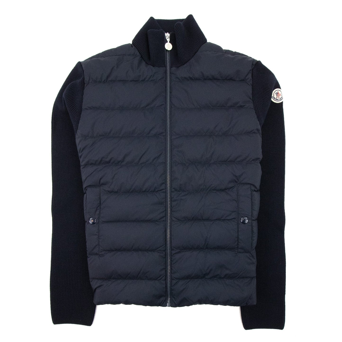 Moncler Padded Wool Cardigan Navy 769