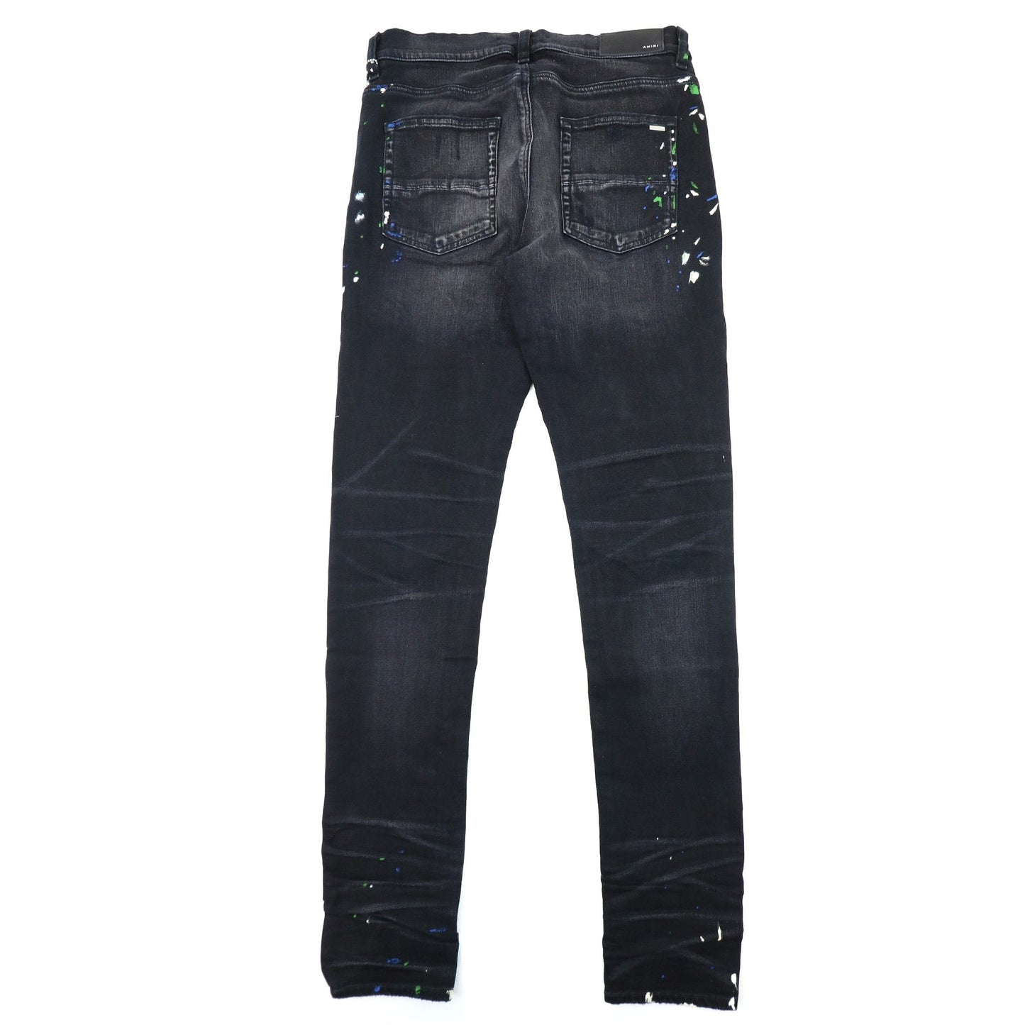 Amiri Aged Black Paint Splatter Mx1 Black