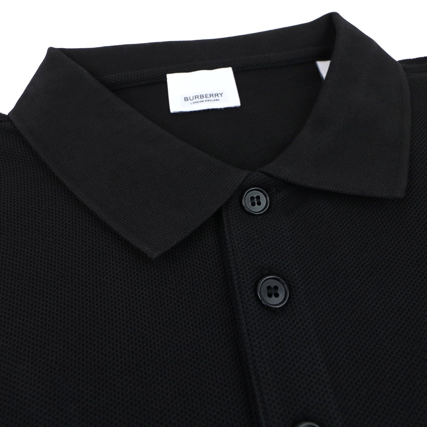 Burberry Cotton Tb Tiger Polo Shirt Black