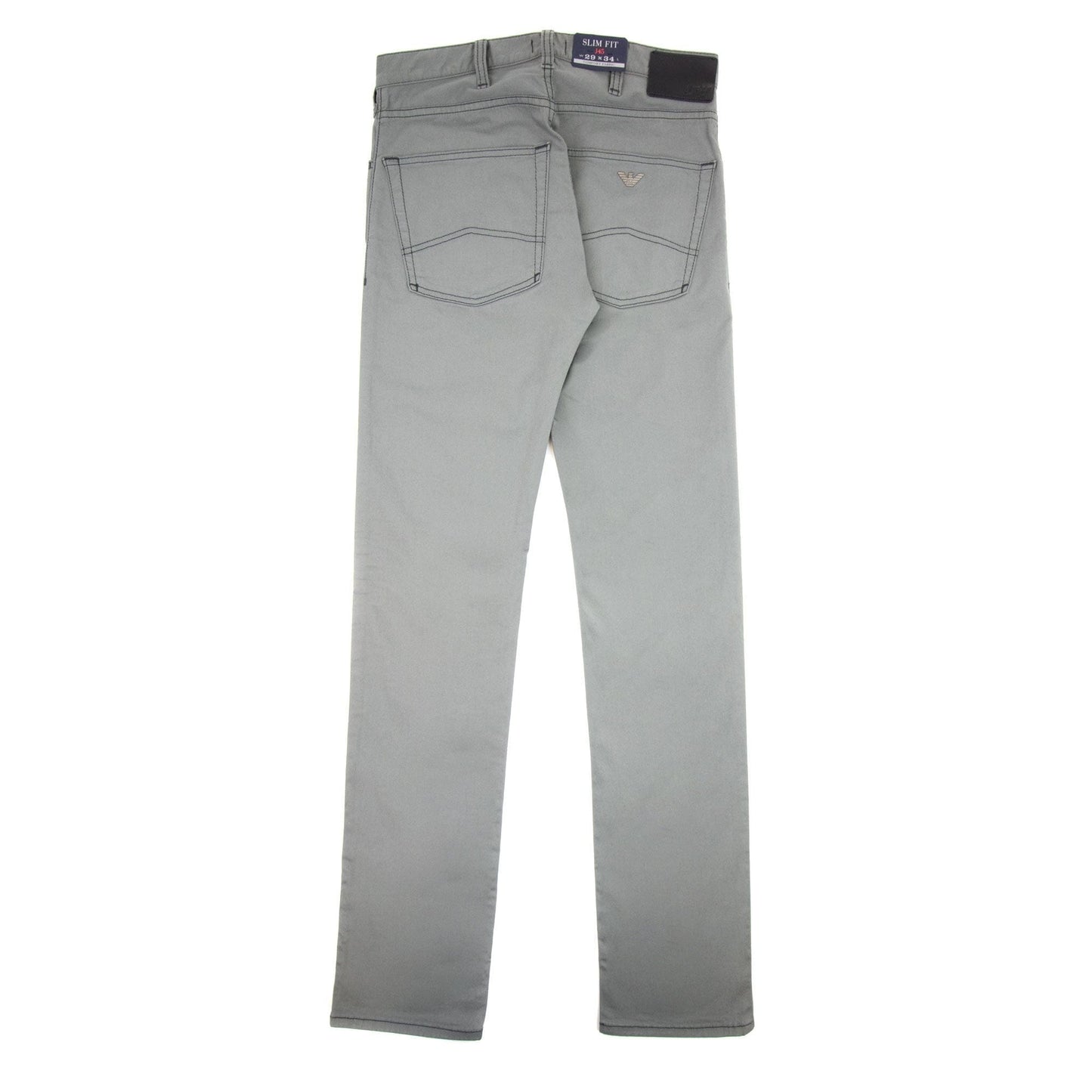 Armani Jeans J45 Slim Fit Chinos Dark Grey