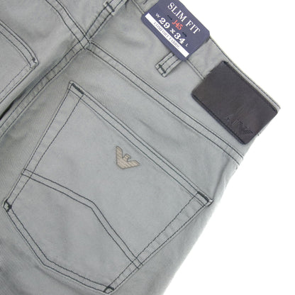 Armani Jeans J45 Slim Fit Chinos Dark Grey