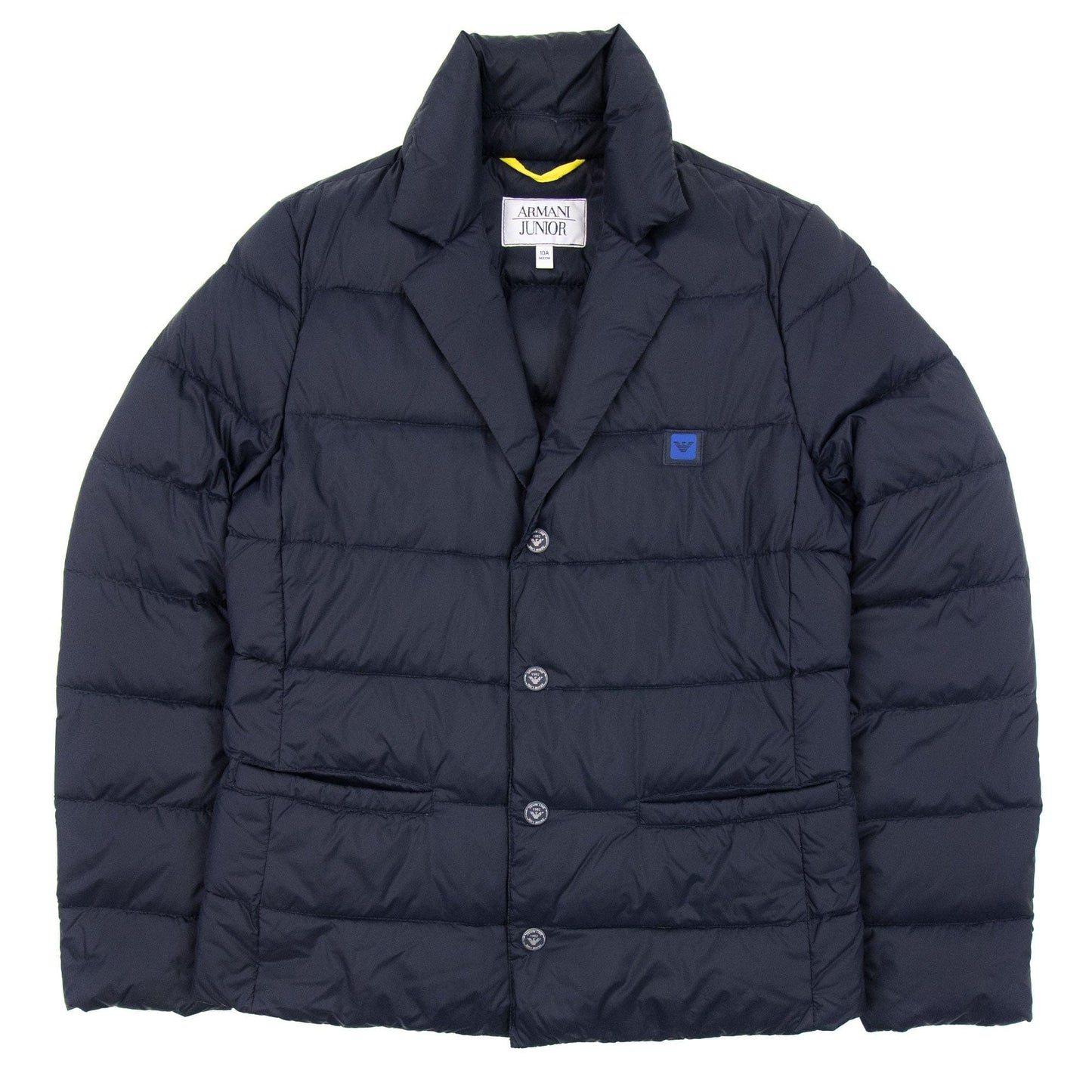 Armani Junior Padded Blazer Jacket Navy
