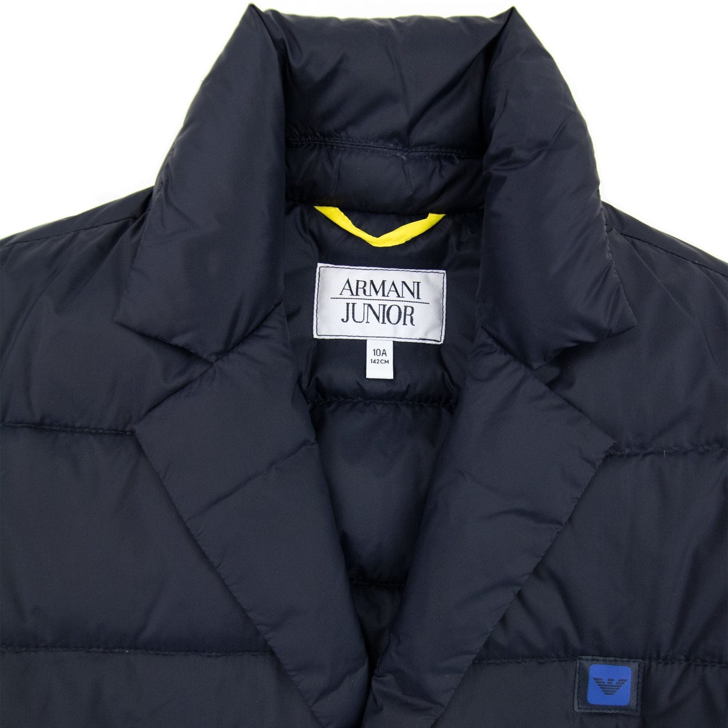 Armani Junior Padded Blazer Jacket Navy