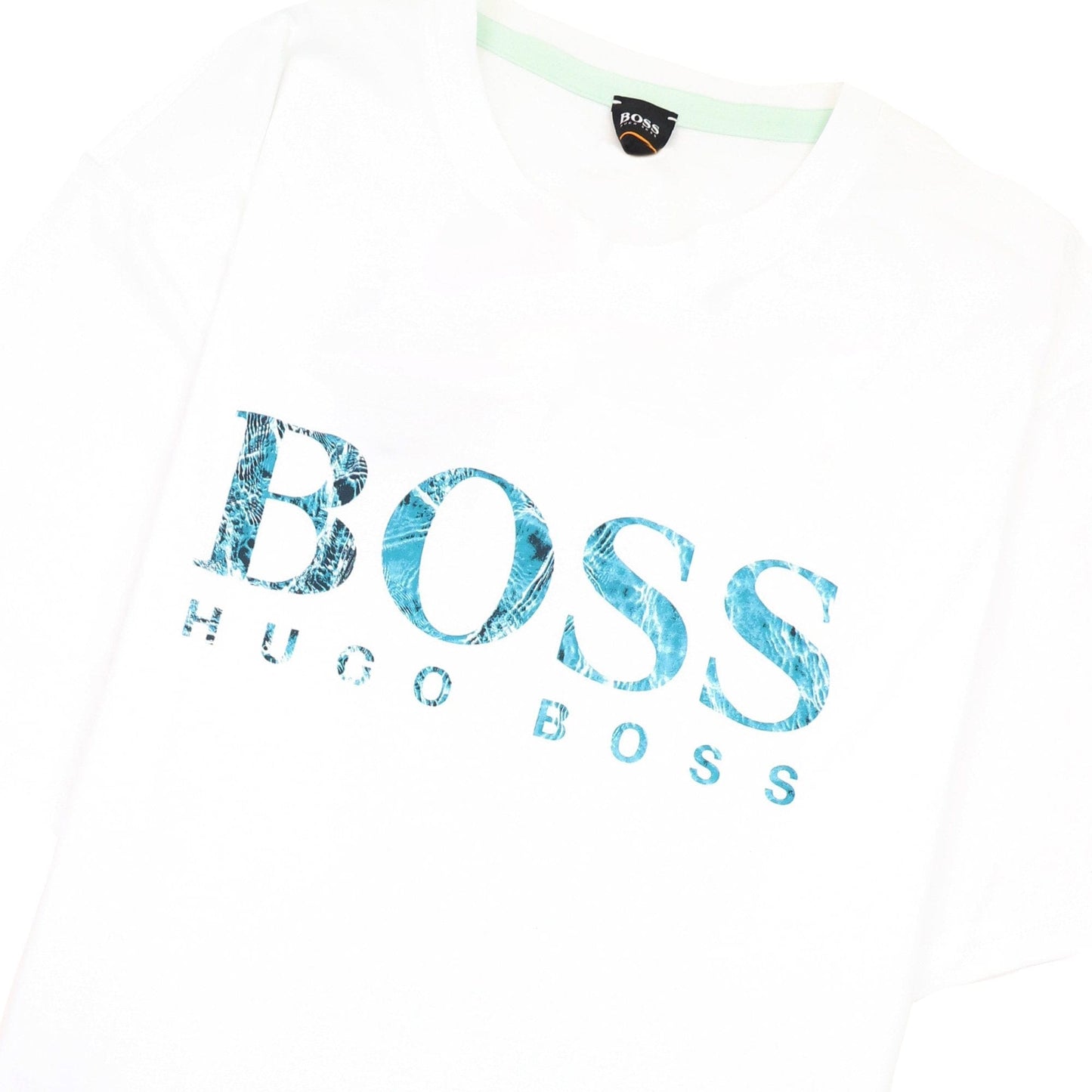 Hugo Boss Teecher 4 Printed Logo T Shirt White 100