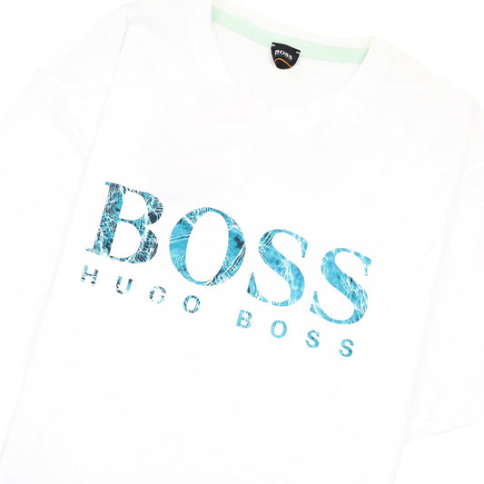Hugo Boss Teecher 4 Printed Logo T Shirt White 100