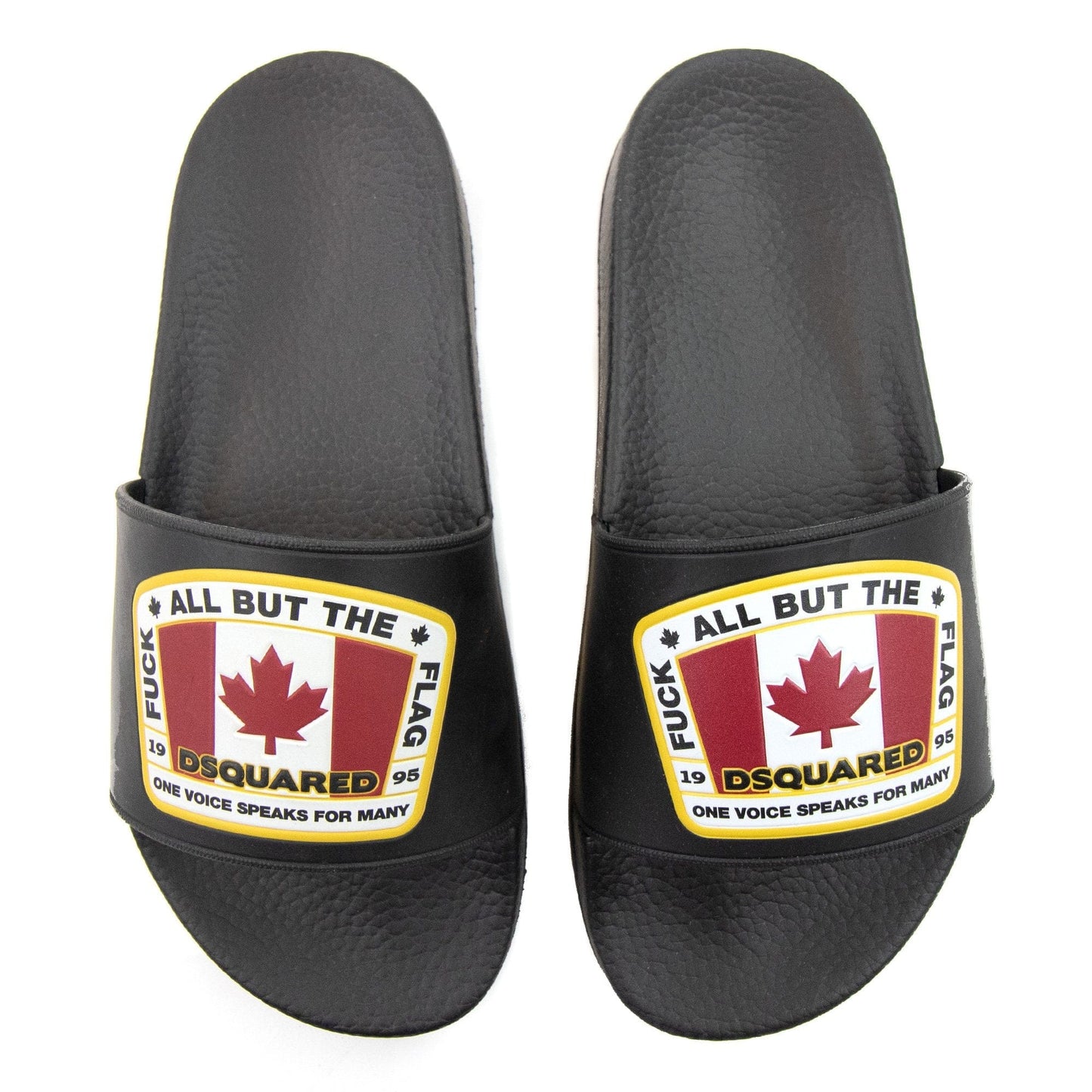Dsquared2 Canadian Flag Sliders Nero