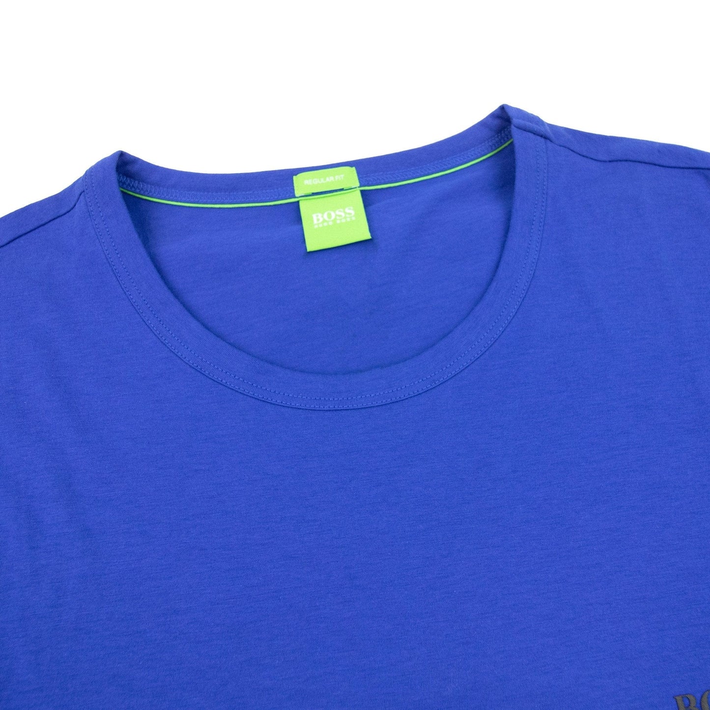 Hugo Boss Regular-fit T-shirt With Contrast Logo Blue 424