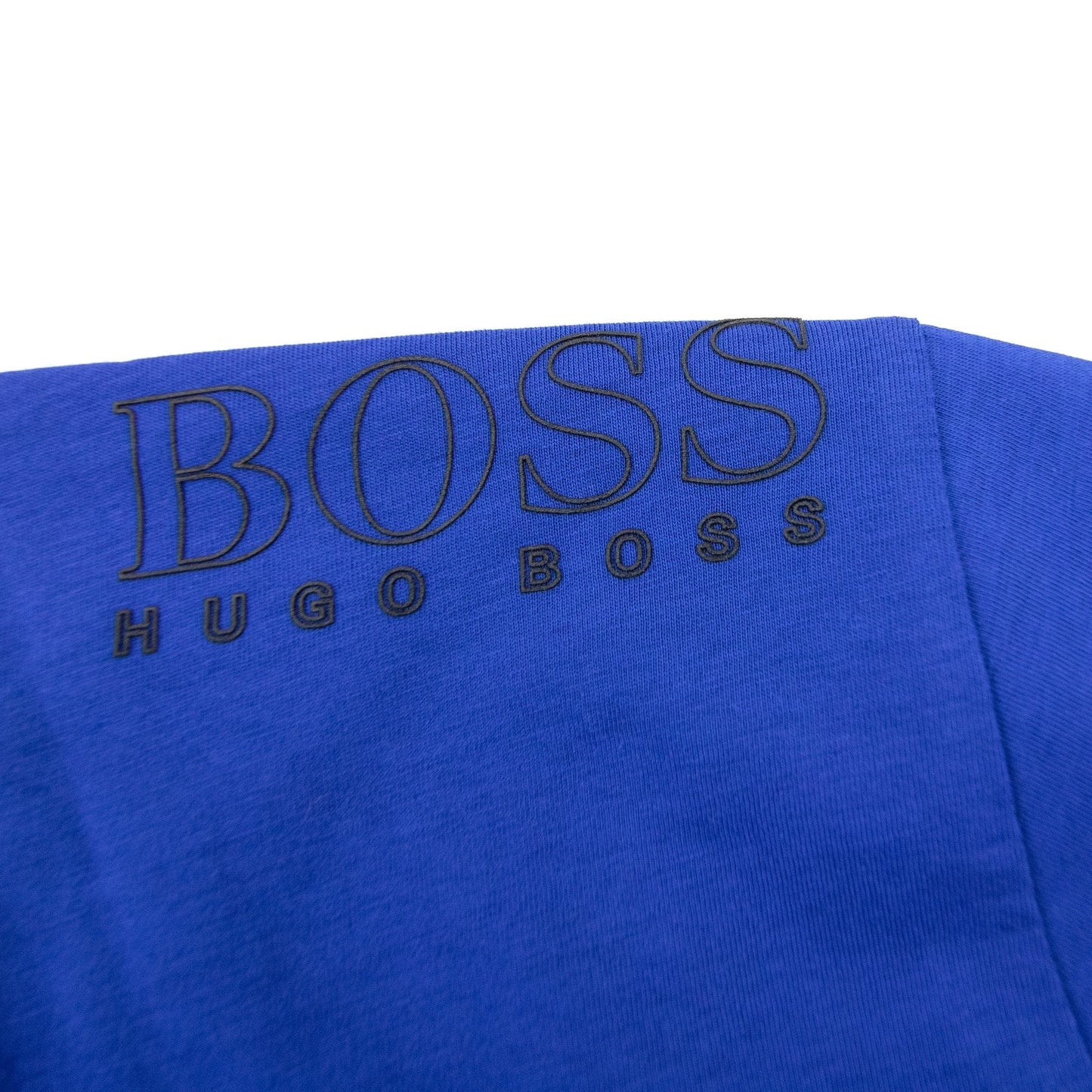 Hugo Boss Regular-fit T-shirt With Contrast Logo Blue 424