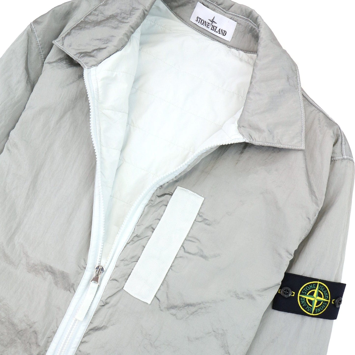 Stone Island Q0519 Nylon Metal In Econyl Regenerated Nylon Tc Grey V0061