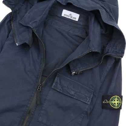 Stone Island 114wn T.co+old Overshirt Detachable Hood Navy V0120