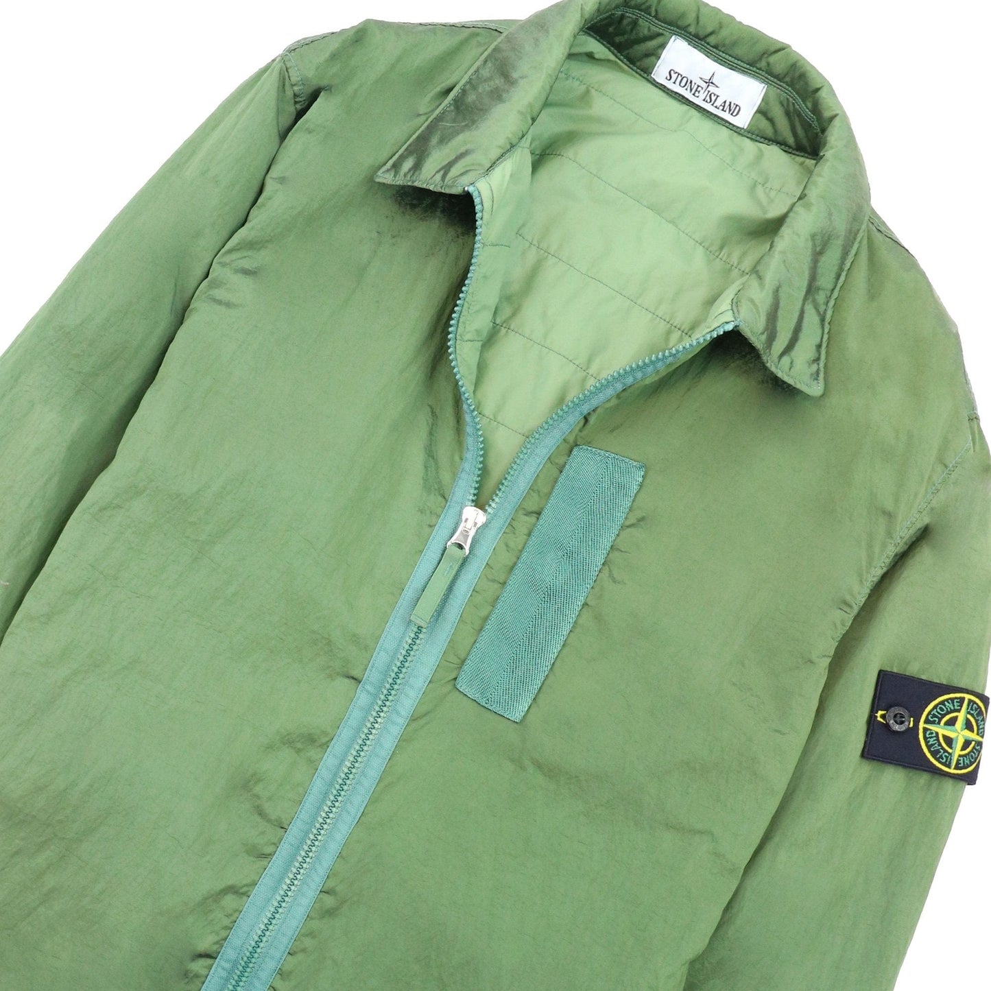 Stone Island Q0519 Nylon Metal In Econyl Regenerated Nylon Tc Green V0058