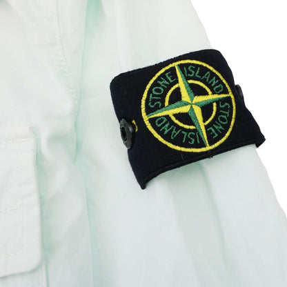 Stone Island 114wn T.co+old Overshirt Detachable Hood Mint Green