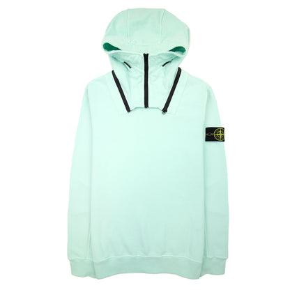 Stone Island 64920 Detachable Hood Sweatshirt Mint Green V0044