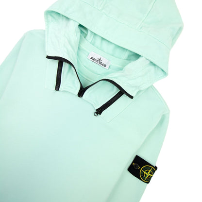 Stone Island 64920 Detachable Hood Sweatshirt Mint Green V0044