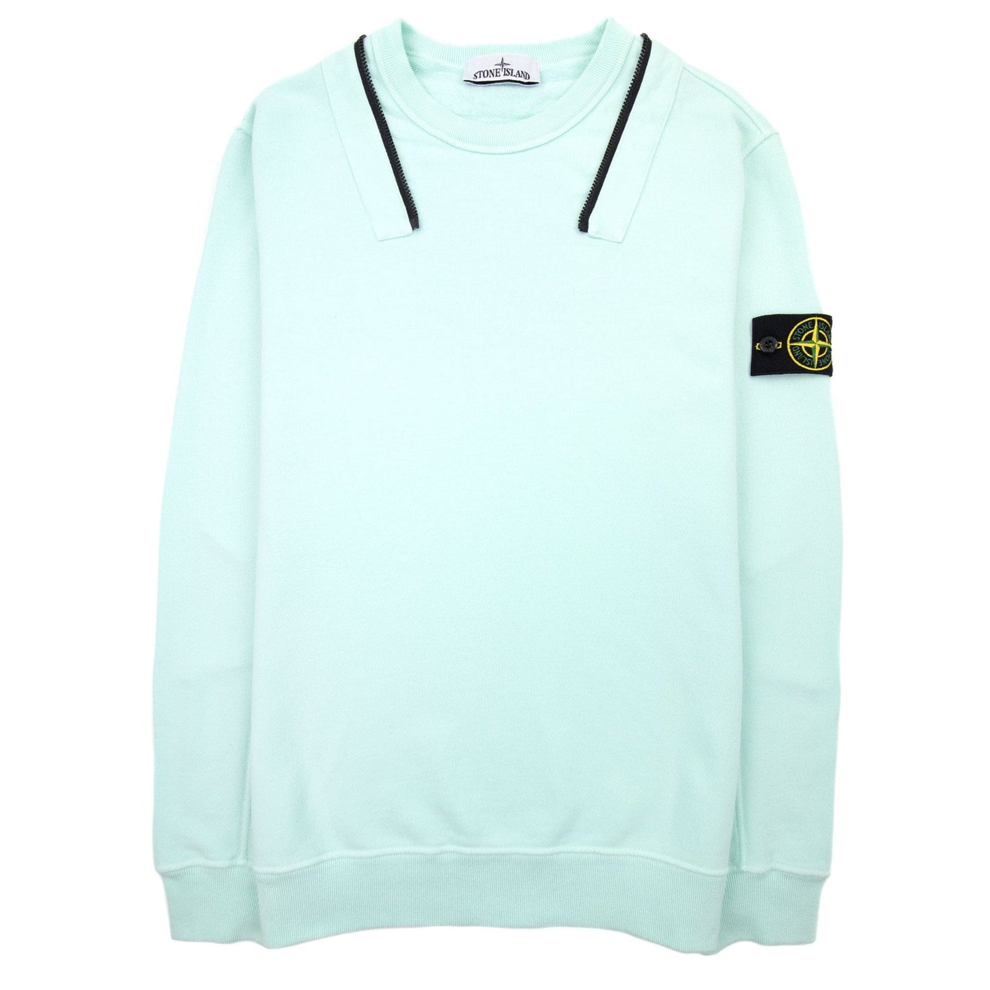 Stone Island 64920 Detachable Hood Sweatshirt Mint Green V0044