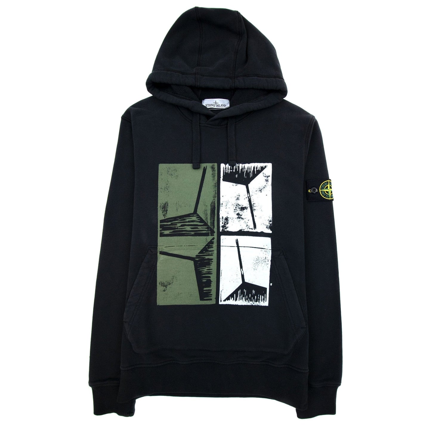 Stone Island 64182 Xilografia Four Hoody Black V0029