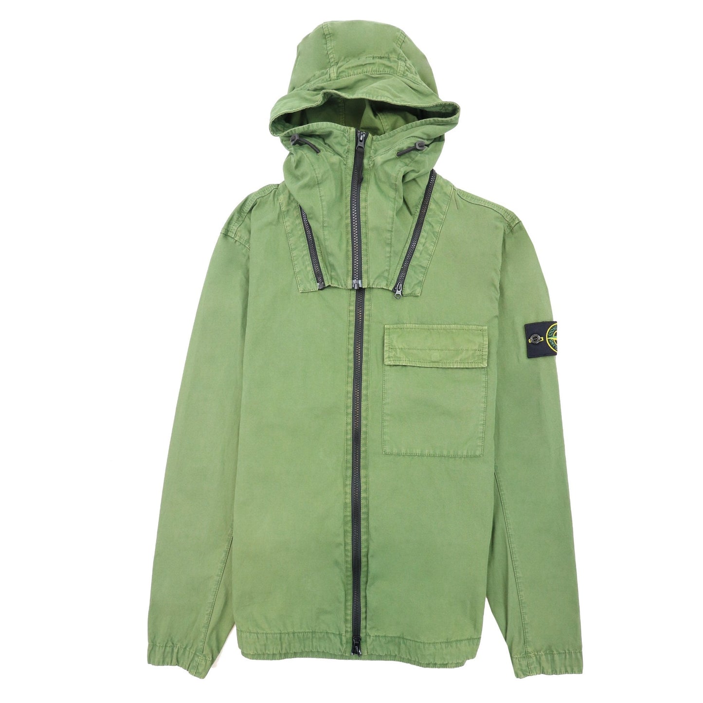 Stone Island 114wn T.co+old Overshirt Detachable Hood Khaki V0158