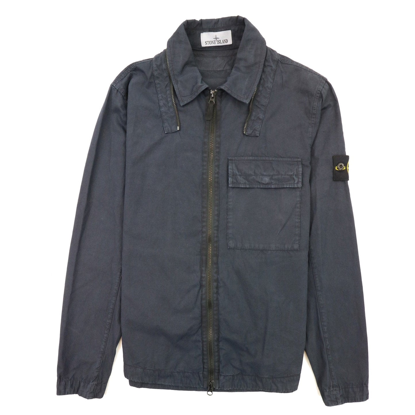 Stone Island 114wn T.co+old Overshirt Detachable Hood Navy V0120