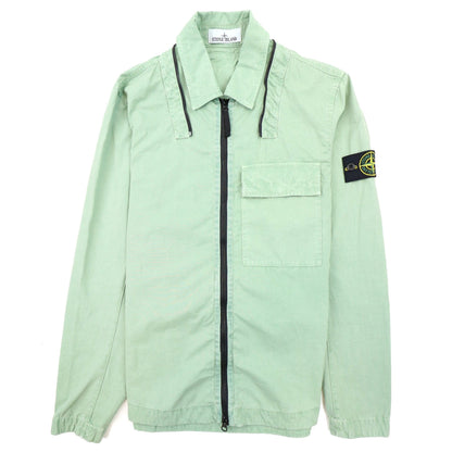 Stone Island 114wn T.co+old Overshirt Detachable Hood Green V0155