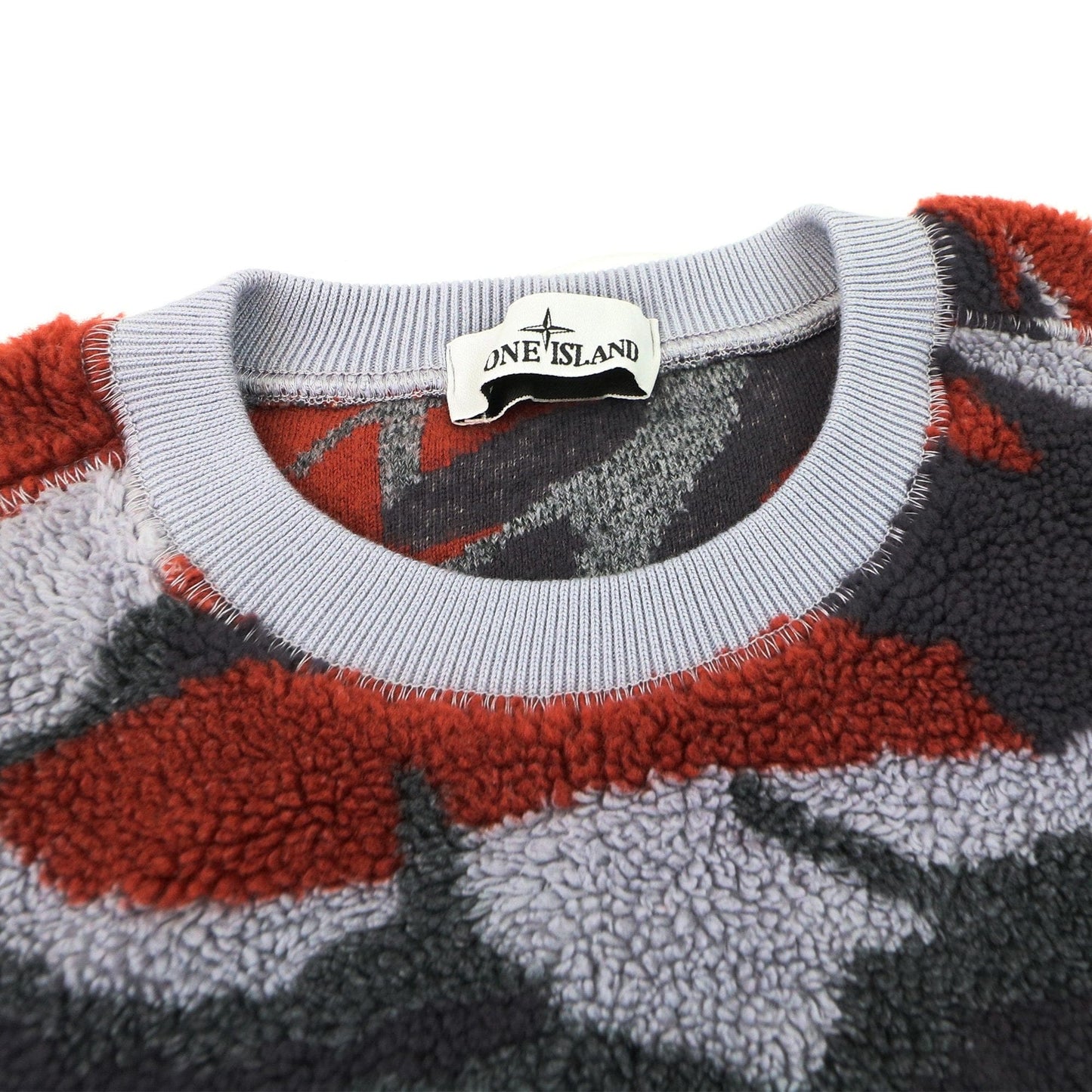 Stone Island Heritage Camo Pile Crewneck Sweatshirt Lavender V0047