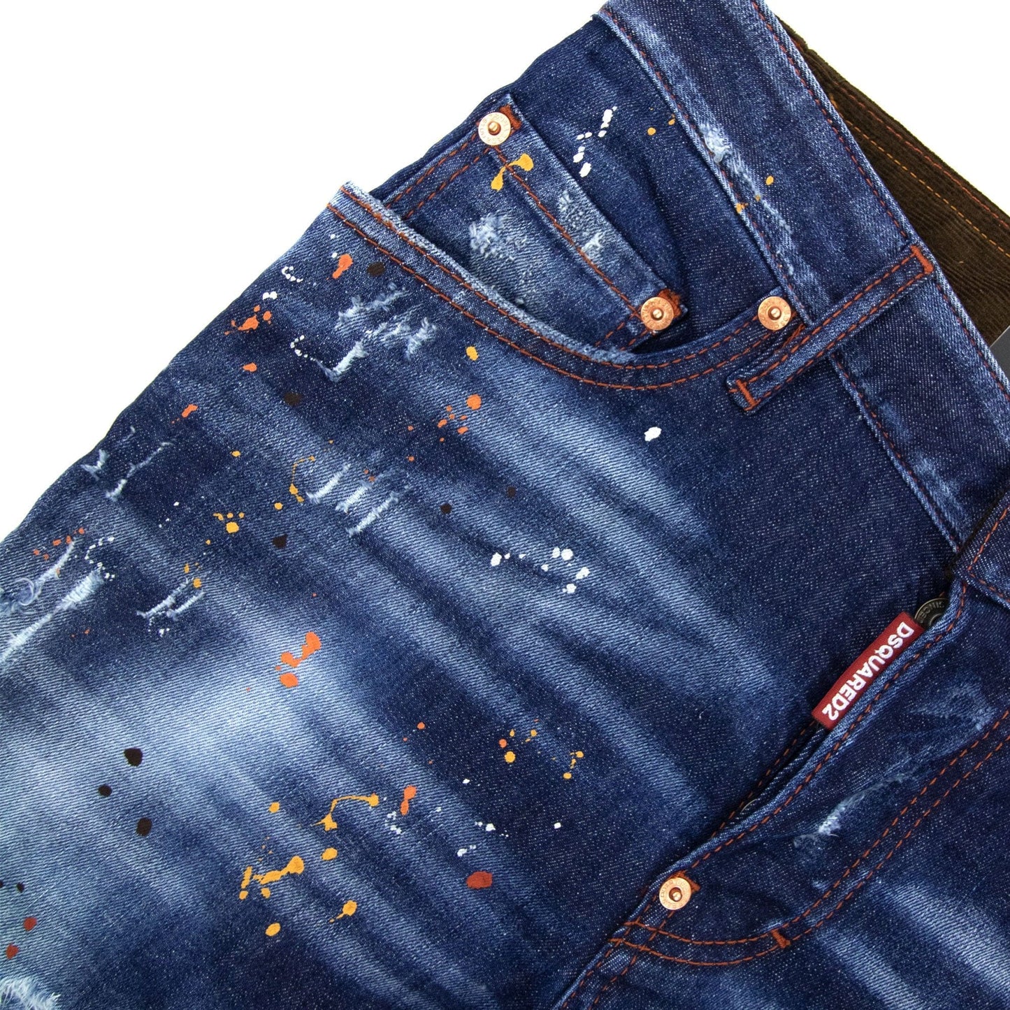 Dsquared2 Medium Autumn Leaves Wash Super Twinky Jeans Denim
