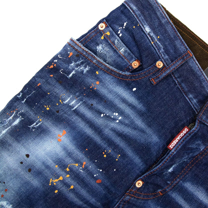 Dsquared2 Medium Autumn Leaves Wash Super Twinky Jeans Denim