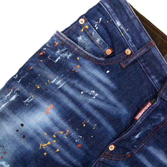 Dsquared2 Medium Autumn Leaves Wash Super Twinky Jeans Denim