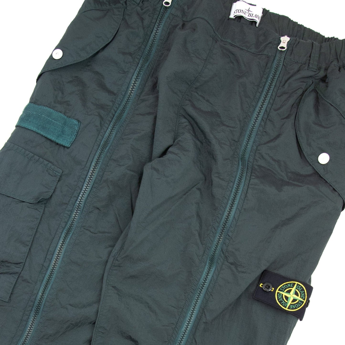 Stone Island 31619 Nylon Metal In Econyl Regenerated Trouser Dark Teal Green V0057