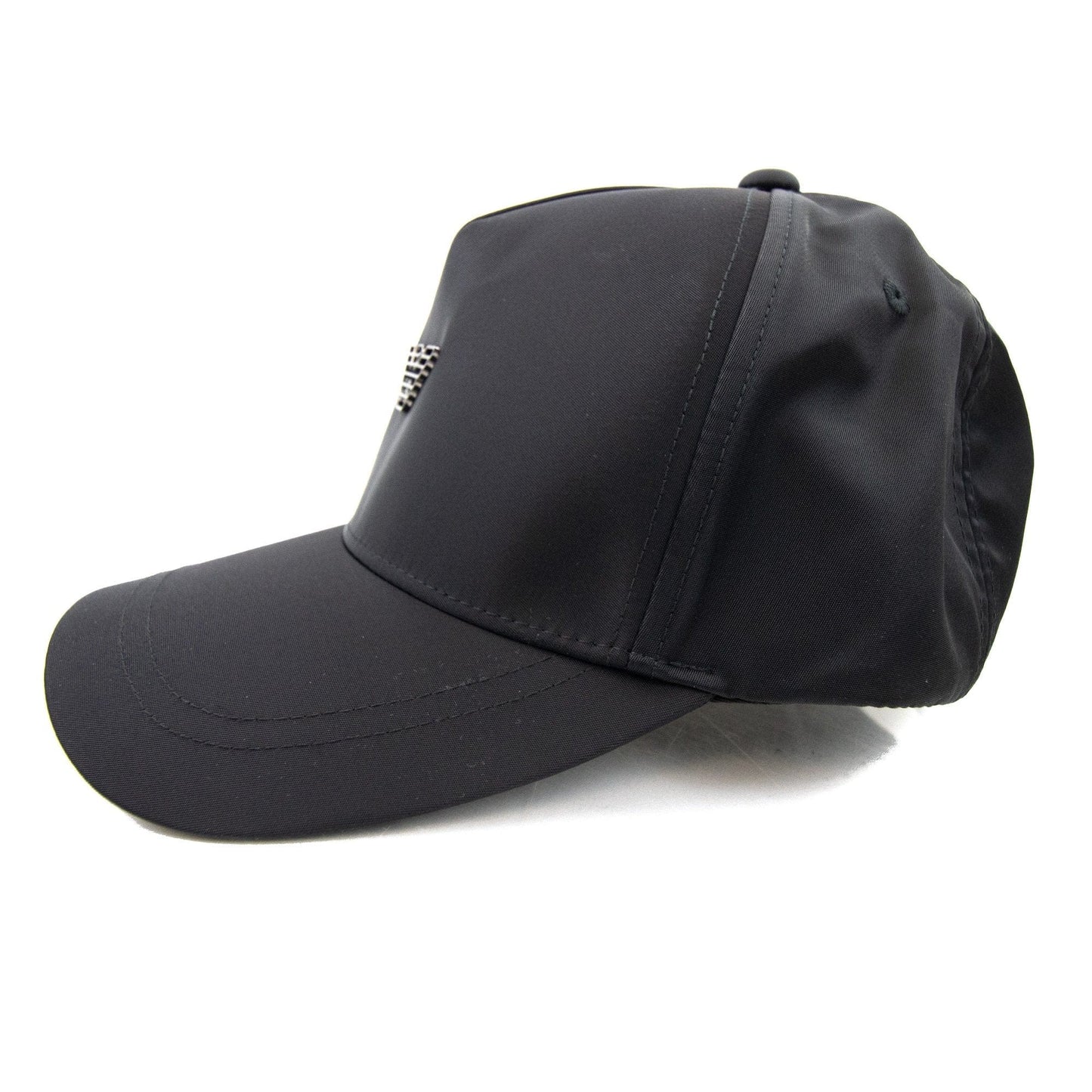 Emporio Armani Metal Eagle Nylon Baseball Capp Black