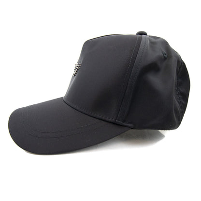 Emporio Armani Metal Eagle Nylon Baseball Capp Black