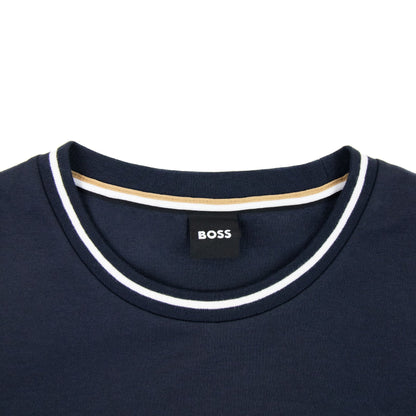 Hugo Boss Contrast Insert Logo Tracksuit Sweatshirt Dark Navy 403