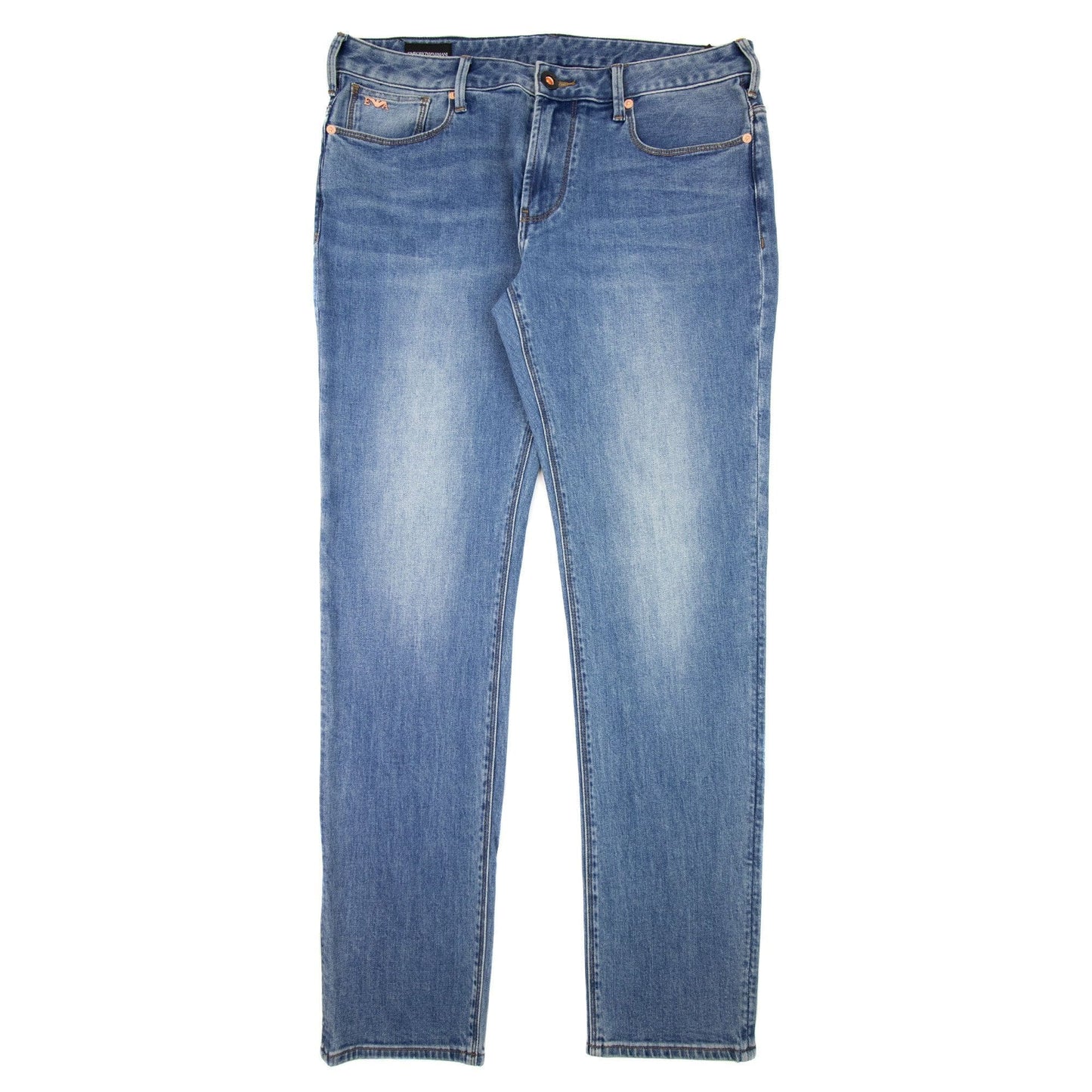 Emporio Armani J06 Slim-fit Bleached Comfort Denim Jeans Denim