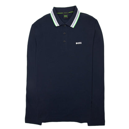 Hugo Boss Plisy Regular Fit L/s Polo Navy 404