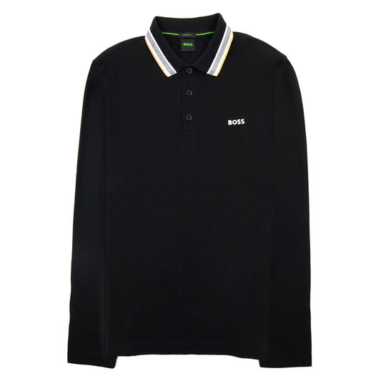 Hugo Boss Plisy Regular Fit L/s Polo Black 003