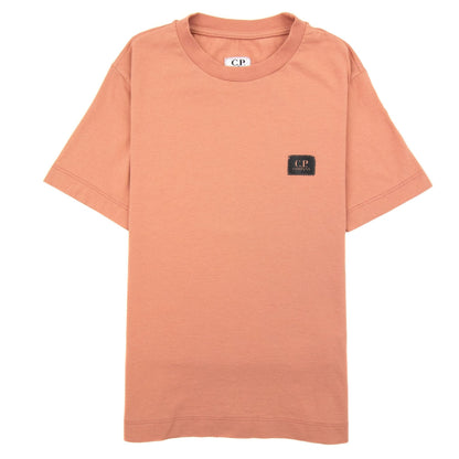 Cp Company Undersixteen Jersey 30/1 Small Patch Logo Tee Pink