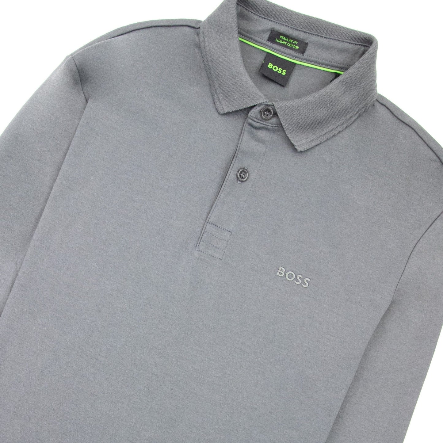 Hugo Boss Pirol Regular Fit L/s Polo Dark Grey 021