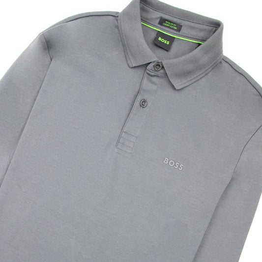 Hugo Boss Pirol Regular Fit L/s Polo Dark Grey 021