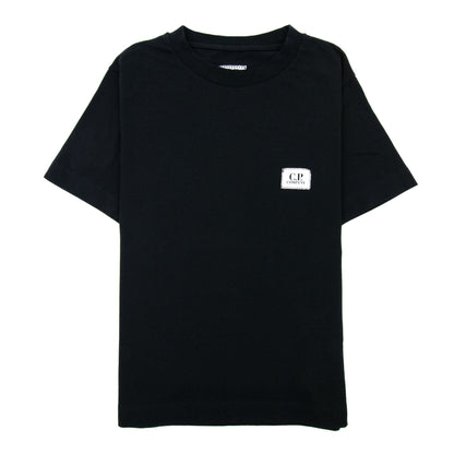 Cp Company Undersixteen Jersey 30/1 Small Patch Logo Tee Black
