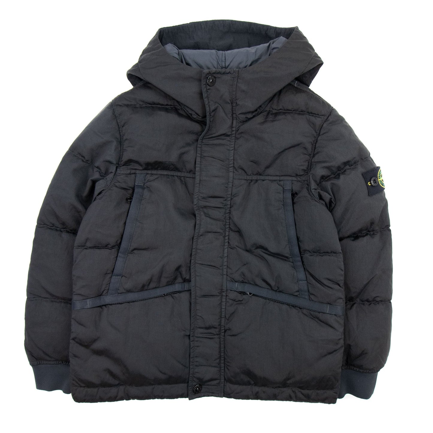 Stone Island Junior 40735 Regenerated Nylon Metal In Econyl Jacket Charcoal V0065